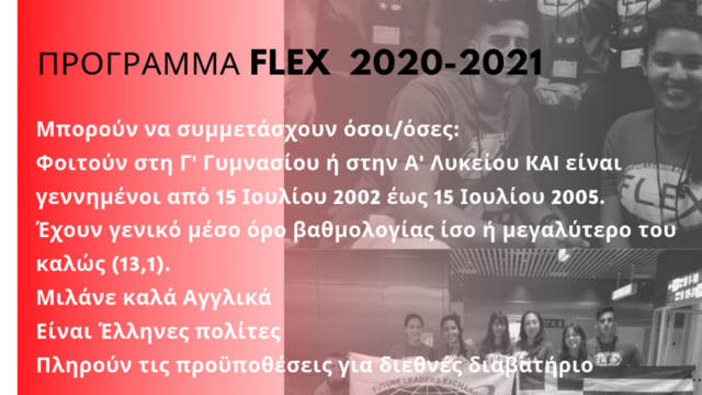 Πρόγραμμα FLEX 2020-2021