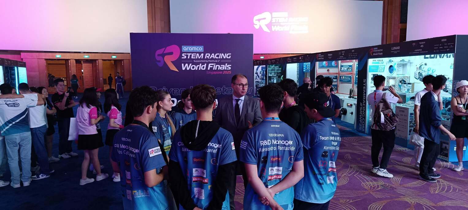 560002348_1370593328407883_7231996612850517368_n Andrioti School at STEM Racing World Finals 2025 in Singapore!