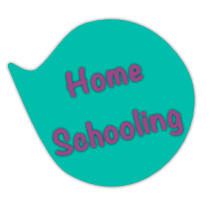 Bubble with the word Home Schooling in it